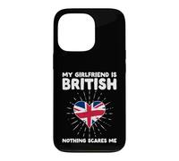 Carcasa para iPhone 13 Pro Mi Novia es británica Nada me Asusta - Reino Unido