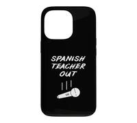 Carcasa para iPhone 13 Pro Micrófono de jubilación para Profesores españoles Jubilados para Fin de año