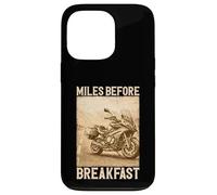 Carcasa para iPhone 13 Pro Miles Before Breakfast Moto Aventura Diseño