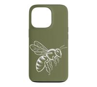 Carcasa para iPhone 13 Pro Minimalista Abeja Línea Anatómica Ilustración Miel