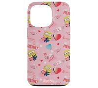 Carcasa para iPhone 13 Pro Minions Big Heart All Over Print