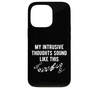 Carcasa para iPhone 13 Pro Mis Pensamientos intrusivos suenan como Notas Musicales Salud Mental