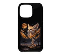Carcasa para iPhone 13 Pro Místico Fennec Fox Lunar Mirada Cósmica Noche