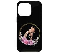 Carcasa para iPhone 13 Pro Mom and Baby Giraffe For Safari Animal Lover Floral Circle