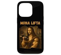 Carcasa para iPhone 13 Pro Mona Lifta Muscle Mona Lisa Lifting Weights Bodybuilding Gym
