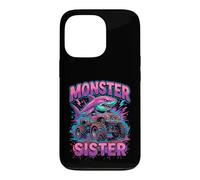 Carcasa para iPhone 13 Pro Monster Sister Shark Truck Funny Pink Sibling