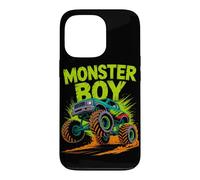Carcasa para iPhone 13 Pro Monster Truck Boy Family Crew Brother Kids Cumpleaños a Juego