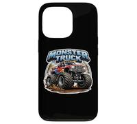 Carcasa para iPhone 13 Pro Monster Truck Lover Entusiasta Hombres Niños Neumáticos Grandes Cool
