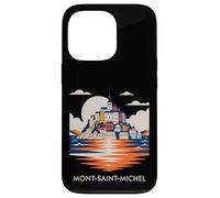 Carcasa para iPhone 13 Pro Mont Saint Michel France Normandy Catholic Travel Lover