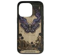 Carcasa para iPhone 13 Pro Moth Sun Dark Gothic Crescent Moon Skull