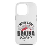 Carcasa para iPhone 13 Pro Muay Thai Boxeador Guerrero del Ring
