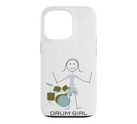 Carcasa para iPhone 13 Pro Mujeres Divertidas Bateristas, Chicas músicas Bateristas