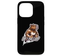 Carcasa para iPhone 13 Pro Muscular Capibara Gym Rat Ok I Pull Up Divertido Entrenamiento