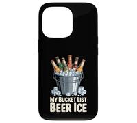 Carcasa para iPhone 13 Pro My Bucket List Beer Ice Drinker Routine Party Bar -