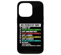 Carcasa para iPhone 13 Pro My Day Jugar Videojuegos Gamer Chicos Hombres Niños Divertido