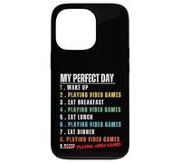 Carcasa para iPhone 13 Pro My Day Play Video Games Funny Gamer Men Boys Kids