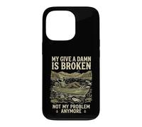 Carcasa para iPhone 13 Pro My Give A Damn Is Broken Funny Retirement Fishing Dad