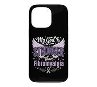 Carcasa para iPhone 13 Pro My God Is Stronger Than Fibromyalgia