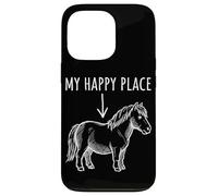 Carcasa para iPhone 13 Pro My Happy Place Pony Lover Tiny Horse Miniatura Horse Niñas