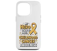 Carcasa para iPhone 13 Pro My Hero Is Now My Angel Childhood Cancer Awareness Apparel
