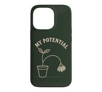 Carcasa para iPhone 13 Pro My Potential Funny Introvert Plant Humor Flor marchita