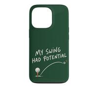 Carcasa para iPhone 13 Pro My Swing Tenía Potencial Golf Humor Golfista Cita Divertida