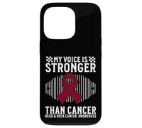 Carcasa para iPhone 13 Pro My Voice Is Stronger Head and Neck Cancer Awareness Gifts