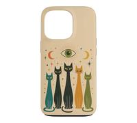 Carcasa para iPhone 13 Pro Mystic Cats Celestial Eye Moon Feline
