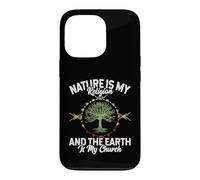 Carcasa para iPhone 13 Pro Nature Is My Religion Earth Is My Church Native American Day