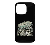 Carcasa para iPhone 13 Pro Navegación Verter Dinero En El Agua Motorboat Capitán