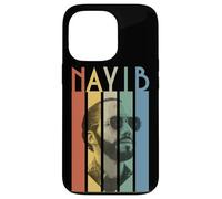 Carcasa para iPhone 13 Pro Nayib Bukele El Salvador Líder Estilo Retro Gráfico