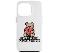 Carcasa para iPhone 13 Pro Necesito UN Abrazo DE UN Baddie Pixel Teddy Bear Broken Heart