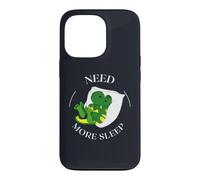 Carcasa para iPhone 13 Pro Need More Sleep Funny Tired Dragon Pijama Humor