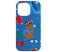 Carcasa para iPhone 13 Pro Negro Africano Rosie The Riveter Rockabilly caprichoso ww2
