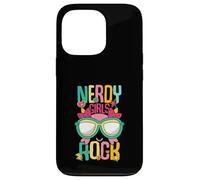 Carcasa para iPhone 13 Pro Nerd Girl Rock Geek Mágico Divertido Nerd Gamer G hic