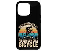 Carcasa para iPhone 13 Pro Never Underestimate An Old Guy On A Bicycle Bicicleta
