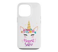 Carcasa para iPhone 13 Pro New Baby Girls Biggest Sister Unicorn