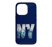 Carcasa para iPhone 13 Pro New York City Statue of Liberty NY Photo Silhouette