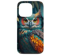 Carcasa para iPhone 13 Pro Night Horned Owl Nocturnal Spotted Owls Hoot Barn Bird