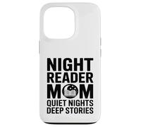 Carcasa para iPhone 13 Pro Night Reader Libro Mamá Noches tranquilas Historias Profundas