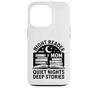 Carcasa para iPhone 13 Pro Night Reader Libro Mamá Noches tranquilas Historias Profundas