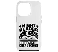 Carcasa para iPhone 13 Pro Night Reader Libro Mamá Noches tranquilas Historias Profundas