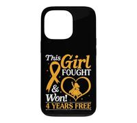 Carcasa para iPhone 13 Pro Niña luchó y ganó 4 años sin cáncer Leucemia Kid Warrior