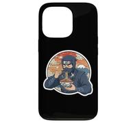 Carcasa para iPhone 13 Pro Ninja Eating Ramen Noodles Lover Traditional Japanese Art