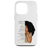 Carcasa para iPhone 13 Pro Niños Black Pride Girls Soy Black Girl Magic Cheetah Leopard