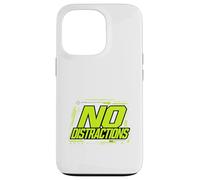 Carcasa para iPhone 13 Pro No Distractions Focus Discipline Motivación Gráfico