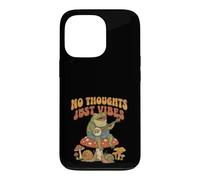 Carcasa para iPhone 13 Pro No Thoughts Just Vibes Frog Mindfulness Meditation Mushroom