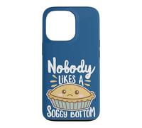 Carcasa para iPhone 13 Pro Nobody Likes A Soggy Bottom British Baking Texto Blanco