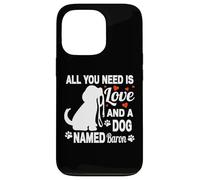 Carcasa para iPhone 13 Pro Nombre de Perro Personalizado Baron Cute Dog Pet Lover