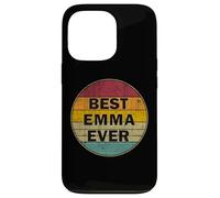 Carcasa para iPhone 13 Pro Nombre Personalizado Emma I Love Emma Retro Vintage Style